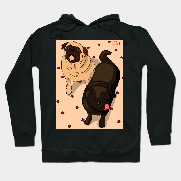 Pug Time Hoodie by DahlisCrafter